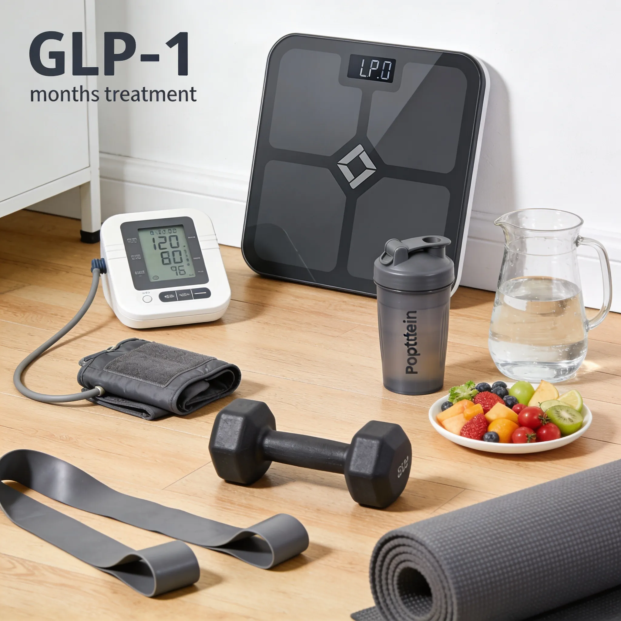 illustrative image for muscle loss on GLP-1 - the first three months. Appetite suppression is mo...