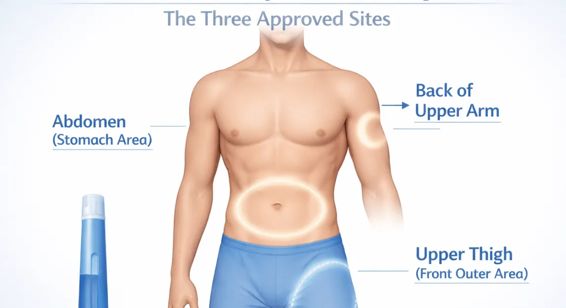 where to inject ozempic.